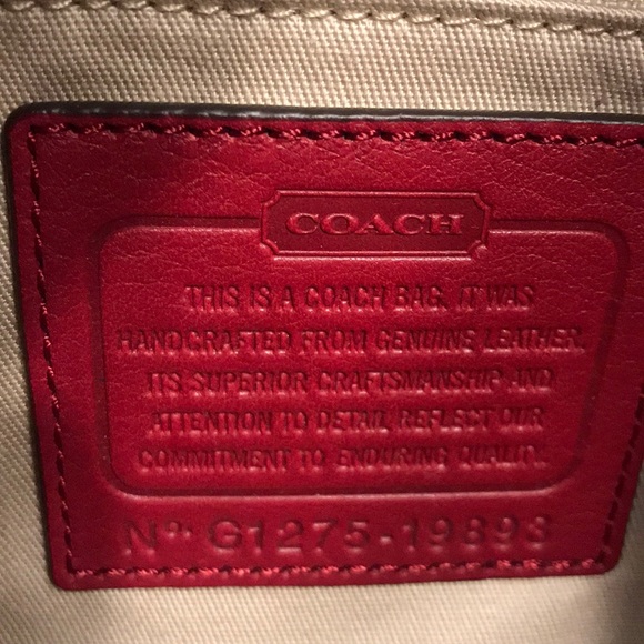 Red Coach bag - Picture 6 of 7